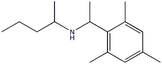 pentan-2-yl[1-(2,4,6-trimethylphenyl)ethyl]amine 结构式