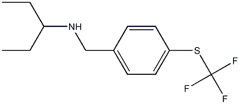 pentan-3-yl({4-[(trifluoromethyl)sulfanyl]phenyl}methyl)amine,,结构式