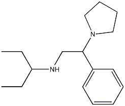 pentan-3-yl[2-phenyl-2-(pyrrolidin-1-yl)ethyl]amine 结构式