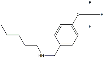 pentyl({[4-(trifluoromethoxy)phenyl]methyl})amine 化学構造式