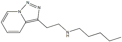 pentyl(2-{[1,2,4]triazolo[3,4-a]pyridin-3-yl}ethyl)amine 化学構造式