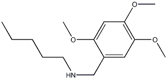 pentyl[(2,4,5-trimethoxyphenyl)methyl]amine Structure