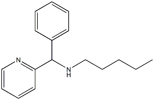pentyl[phenyl(pyridin-2-yl)methyl]amine 化学構造式