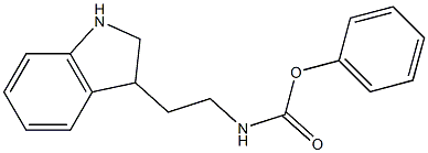 phenyl N-[2-(2,3-dihydro-1H-indol-3-yl)ethyl]carbamate,,结构式