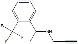 prop-2-yn-1-yl({1-[2-(trifluoromethyl)phenyl]ethyl})amine 化学構造式