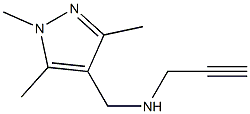 prop-2-yn-1-yl[(1,3,5-trimethyl-1H-pyrazol-4-yl)methyl]amine 结构式