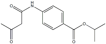 propan-2-yl 4-(3-oxobutanamido)benzoate 结构式