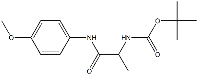 tert-butyl 2-[(4-methoxyphenyl)amino]-1-methyl-2-oxoethylcarbamate|