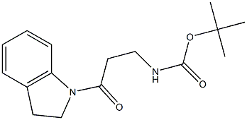  tert-butyl 3-(2,3-dihydro-1H-indol-1-yl)-3-oxopropylcarbamate