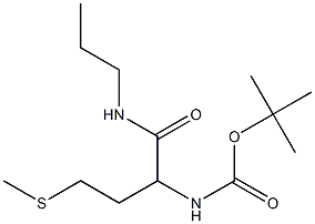 tert-butyl 3-(methylthio)-1-[(propylamino)carbonyl]propylcarbamate Structure