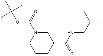 tert-butyl 3-[(isobutylamino)carbonyl]piperidine-1-carboxylate Struktur