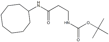 tert-butyl N-[2-(cyclooctylcarbamoyl)ethyl]carbamate Struktur