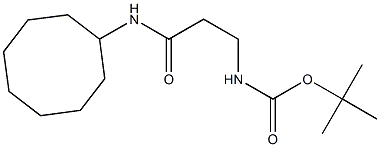 tert-butyl N-[2-(cyclooctylcarbamoyl)ethyl]carbamate Structure