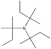 tris(2-methylbutan-2-yl)amine Structure