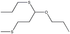 Methylthiopropionaldehydedipropylthioacetal Struktur
