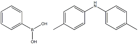 4,4'-二甲基二苯胺-4-苯硼酸 结构式
