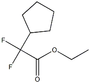 Ethyl cyclopentyl-difluoroacetate Structure
