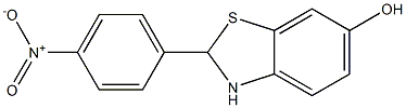 2-(4-NITROPHENYL)-2,3-DIHYDROBENZO[D]THIAZOL-6-OL,,结构式