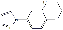 2H-1,4-Benzoxazine,  3,4-dihydro-6-(1H-pyrazol-1-yl)- Struktur