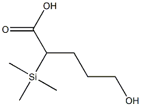 Pentanoic  acid,  5-hydroxy-2-(trimethylsilyl)-, 1001198-62-4, 结构式