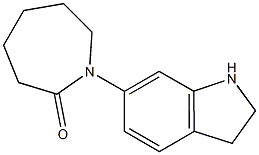 2H-Azepin-2-one,  1-(2,3-dihydro-1H-indol-6-yl)hexahydro- 结构式