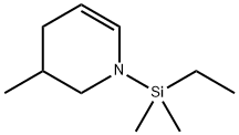 Pyridine,  1-(ethyldimethylsilyl)-1,2,3,4-tetrahydro-3-methyl- Structure