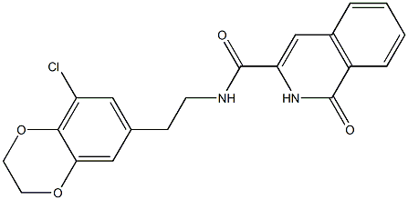 3-Isoquinolinecarboxamide,  N-[2-(8-chloro-2,3-dihydro-1,4-benzodioxin-6-yl)ethyl]-1,2-dihydro-1-oxo-