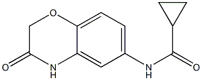 Cyclopropanecarboxamide,  N-(3,4-dihydro-3-oxo-2H-1,4-benzoxazin-6-yl)-,,结构式
