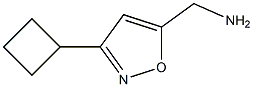 5-Isoxazolemethanamine,  3-cyclobutyl- 化学構造式