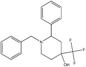 N-BENZYL-4-(TRIFLUOROMETHYL)PHENYL-4-HYDROXYPIPERIDINE 化学構造式