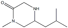 5-isobutyl-1-methylpiperazin-2-one Struktur