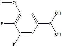 3,4-二氟-5-甲氧基苯硼酸, , 结构式