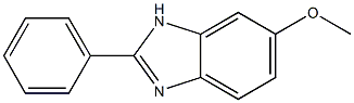 6-Methoxy-2-phenyl-1H-benzoimidazole 化学構造式