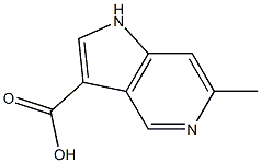 1H-Pyrrolo[3,2-c]pyridine-3-carboxylic  acid,  6-methyl- Struktur