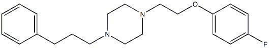 1-(2-(4-fluorophenoxy)ethyl)-4-(3-phenylpropyl)piperazine 结构式