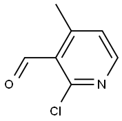 2-氯-3-醛基-4-甲基吡啶, , 结构式