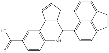 4-(1,2-dihydro-5-acenaphthylenyl)-3a,4,5,9b-tetrahydro-3H-cyclopenta[c]quinoline-8-carboxylic acid,,结构式