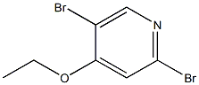 2,5-dibromopyridin-4-yl ethyl ether 化学構造式