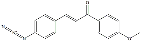 3-(4-azidophenyl)-1-(4-methoxyphenyl)-2-propen-1-one Struktur