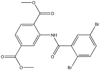 dimethyl 2-[(2,5-dibromobenzoyl)amino]terephthalate