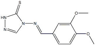 4-[(3,4-dimethoxybenzylidene)amino]-2,4-dihydro-3H-1,2,4-triazole-3-thione