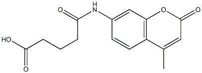 5-[(4-methyl-2-oxo-2H-chromen-7-yl)amino]-5-oxopentanoic acid Structure