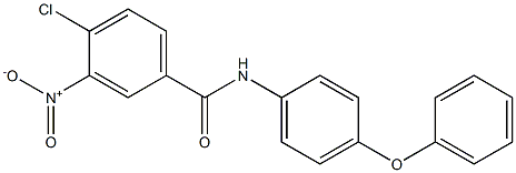 4-chloro-3-nitro-N-(4-phenoxyphenyl)benzamide 结构式