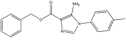 benzyl 5-amino-1-(4-methylphenyl)-1H-imidazole-4-carboxylate Structure