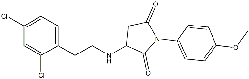 3-{[2-(2,4-dichlorophenyl)ethyl]amino}-1-(4-methoxyphenyl)-2,5-pyrrolidinedione|