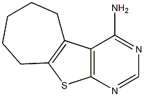 6,7,8,9-tetrahydro-5H-cyclohepta[4,5]thieno[2,3-d]pyrimidin-4-ylamine Struktur