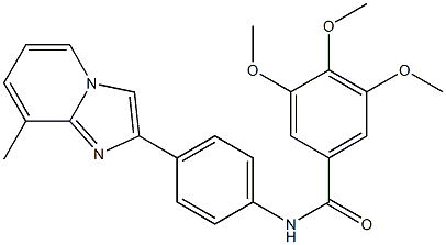 3,4,5-trimethoxy-N-[4-(8-methylimidazo[1,2-a]pyridin-2-yl)phenyl]benzamide