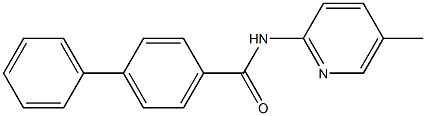 N-(5-methyl-2-pyridinyl)[1,1'-biphenyl]-4-carboxamide Structure