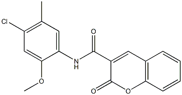 N-(4-chloro-2-methoxy-5-methylphenyl)-2-oxo-2H-chromene-3-carboxamide Structure