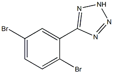 5-(2,5-dibromophenyl)-2H-tetraazole Struktur